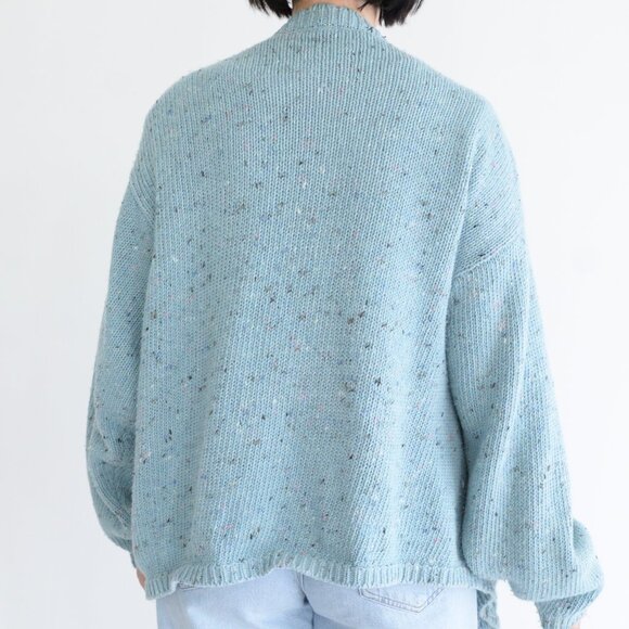 Vintage Maggie Lawrence Sport Cable Knit Blue Button Up Cardigan Sweater XL - Picture 3 of 10